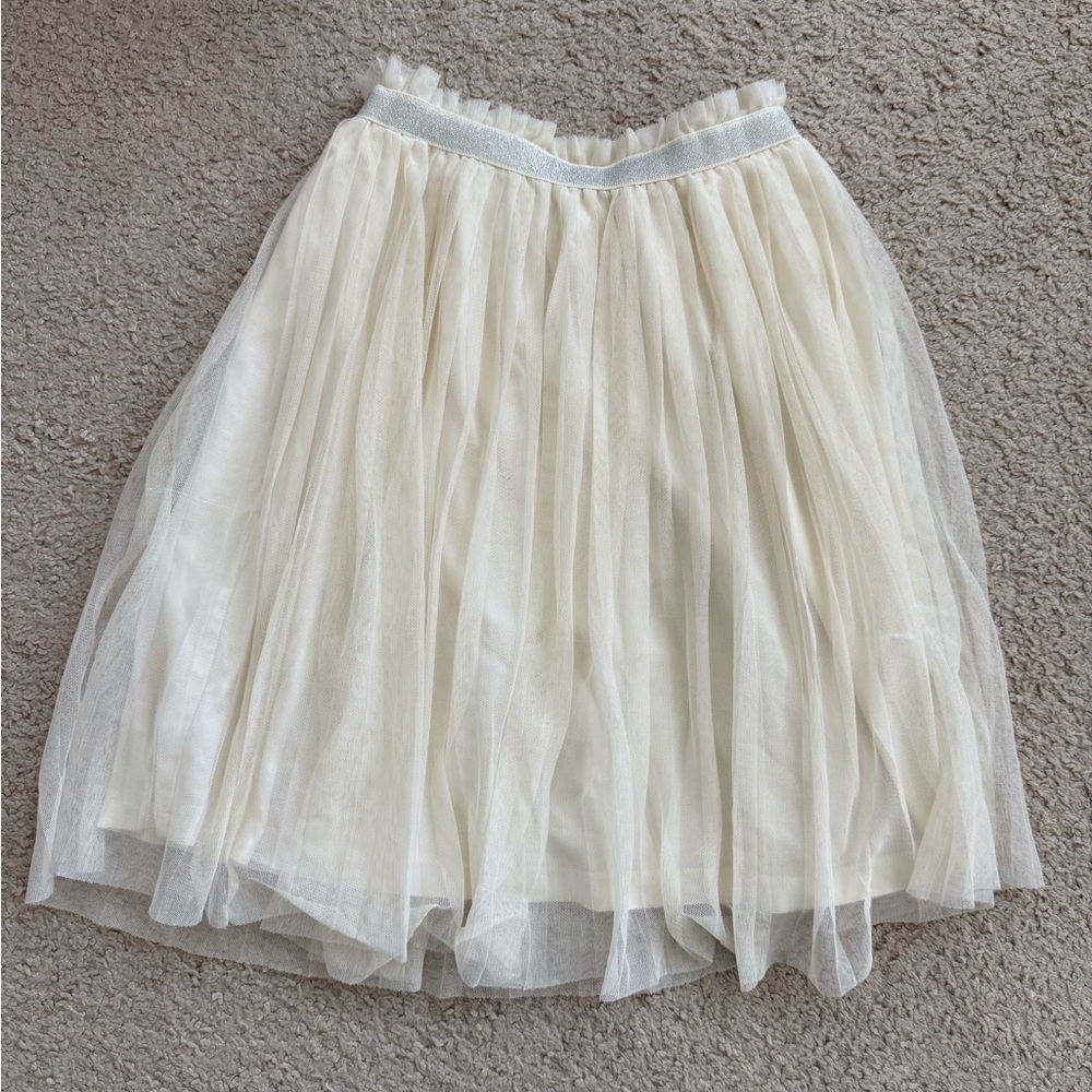 Elegant Cream Hanna Andersson Tulle Skirt